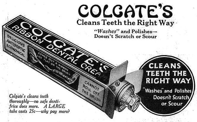 Colgate's 5 Good Rules for Good Teeth and Good Health, 1923